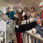 La emotiva despedida viral de un bebé de 15 meses abandonando el hospital tras un complicado trasplante de corazón