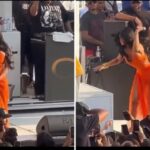 El video viral de Cardi B lanzándole el micrófono violentamente a una persona del público en pleno concierto