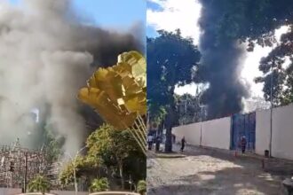 EN VIDEO: Explosión generó incendio en subestación eléctrica de El Cafetal, la zona quedó sin luz