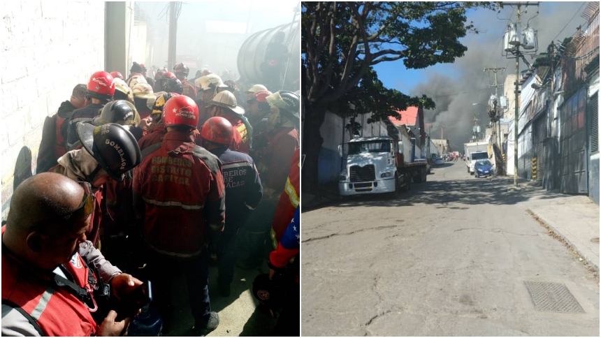 Este jueves 22 de febrero se registró un voraz incendio consumió en los galpones de conocida tienda de electrodomésticos, Damasco.