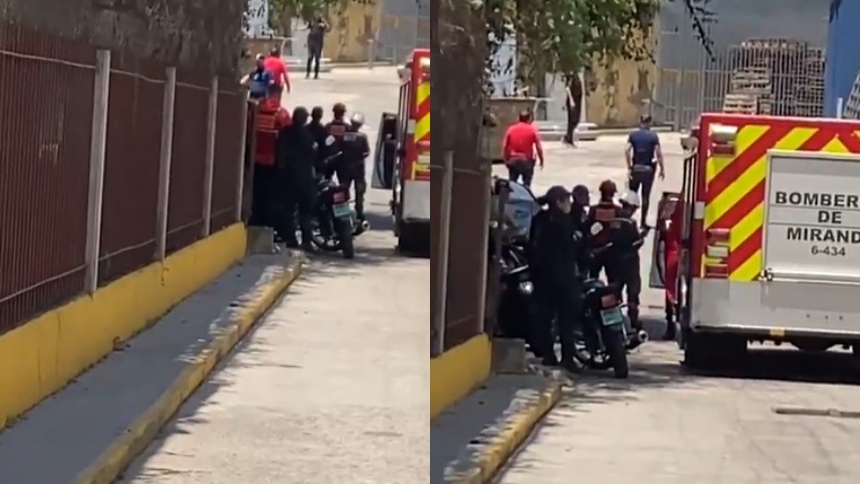 Funcionarios policiales tomó, en horas de la tarde este viernes 15 de marzo, un reconocido centro comercial de Los Teques (Miranda).