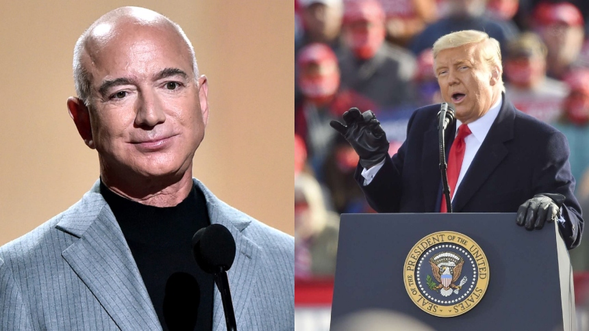 Jeff Bezos, el segundo hombre más rico del mundo, también reaccionó ante el triunfo ya confirmado este miércoles, 6 de noviembre, de Donald Trump sobre Kamala Harris, que lo convirtió en el presidente número 47 de EEUU.  