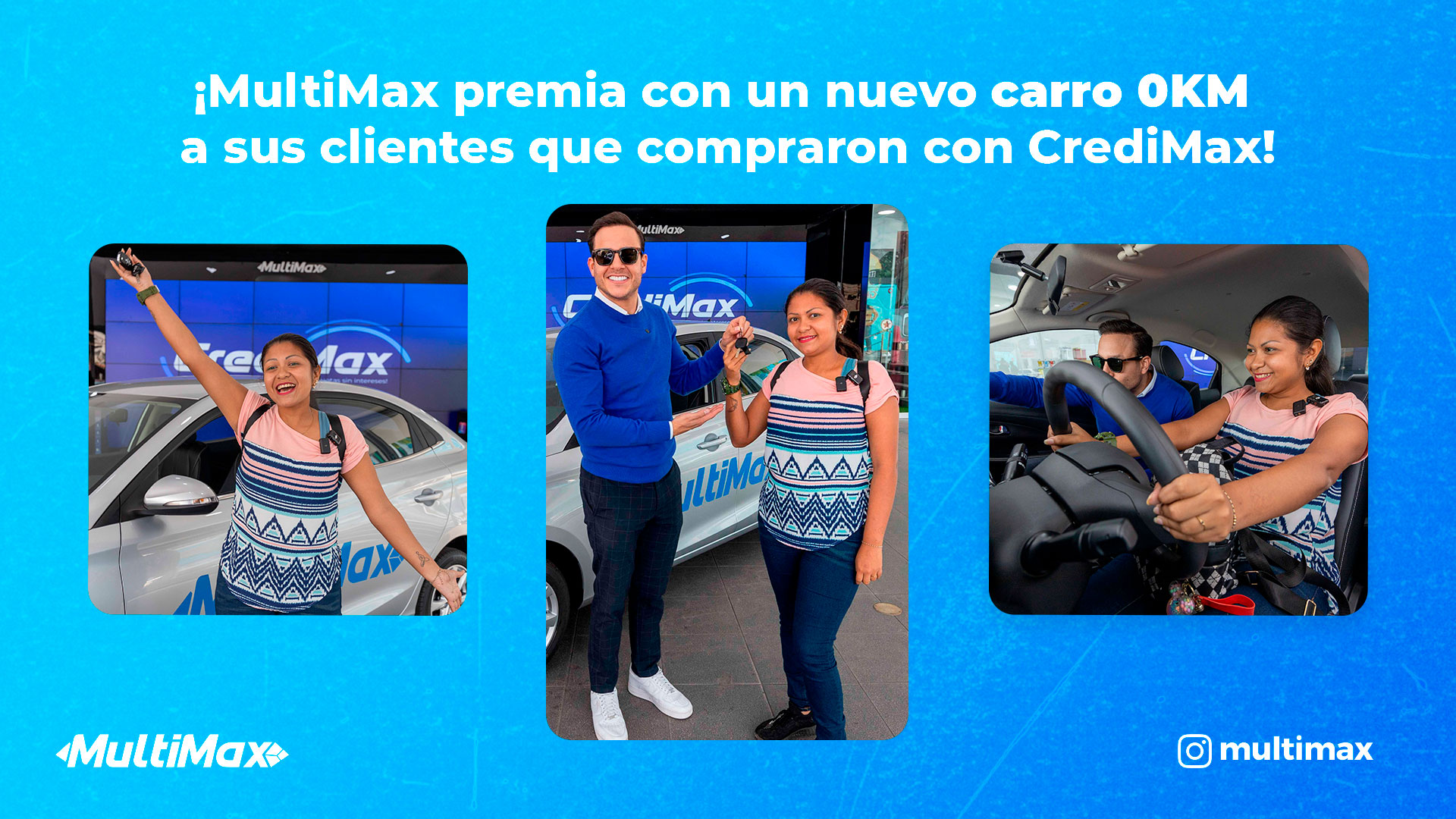 ¡Multimax premia con un nuevo carro 0KM a sus clientes que compraron con CrediMax!