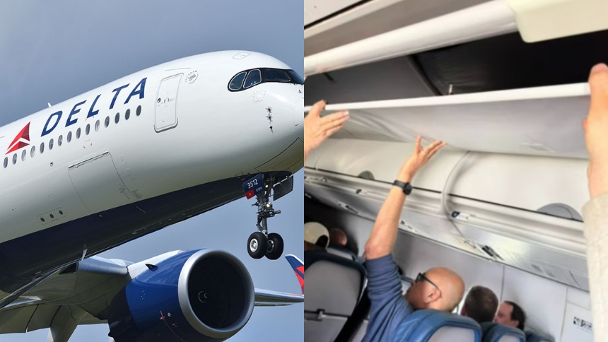 El vuelo Delta 2417, que partió de Atlanta con destino a Chicago (EEUU) el pasado 24 de abril, se convirtió en una experiencia inesperada para sus pasajeros cuando un panel del techo de la aeronave se desprendió poco después del despegue.  