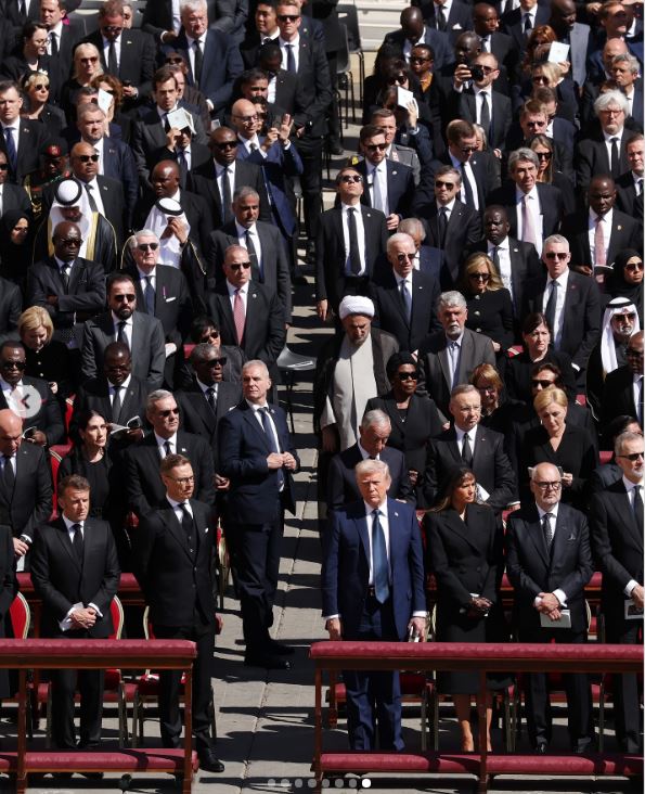 EN FOTOS: Reyes y jefes de Estado le dieron el último adiós al papa Francisco este 26Abr