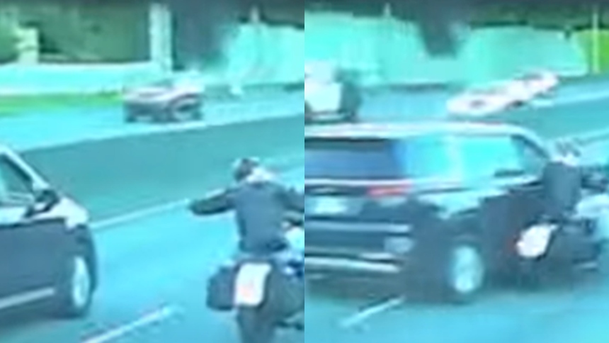 Un impactante caso de atropello con fuga ha generado conmoción en Portland, Oregon (EEUU), luego de que las imágenes de una cámara de tablero captaran el momento en que un motorizado fue embestido por un vehículo en plena carretera.  