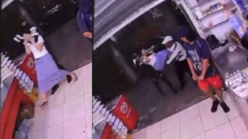 EN VIDEO: El impactante momento en el que secuestraron a dueña de un comercio en Ecuador