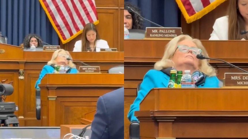 La congresista demócrata Debbie Dingell se defendió de un video de ella con los ojos cerrados en una audiencia maratónica del comité del Congreso de EEUU.  