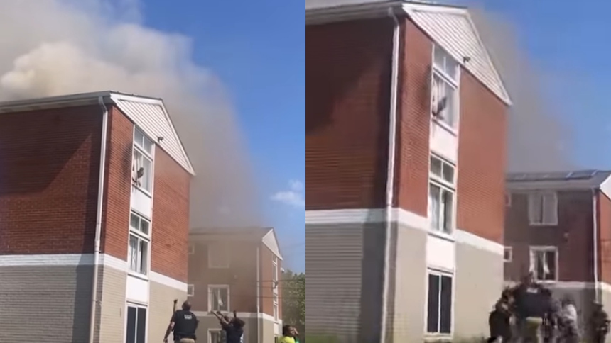 En medio del caos y las llamas, una madre en Cleveland, Ohio (EEUU), tomó una decisión desgarradora, pero heroica: lanzó a su hijo desde la ventana del segundo piso de un edificio en llamas para salvarle la vida. 