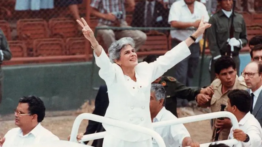 Falleció en Costa Rica la exmandataria de Nicaragua Violeta Chamorro, primera mujer elegida presidente en América