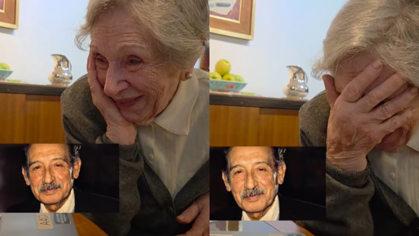 VIDEO VIRAL: La abuela de 100 años que se «reencontró» con su esposo fallecido