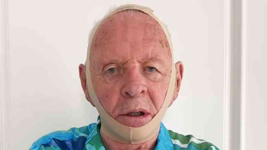 Antonhy Hopkins hizo divertido video con la faja "antipapada" de Kim Kardashian y así reaccionó la socialité