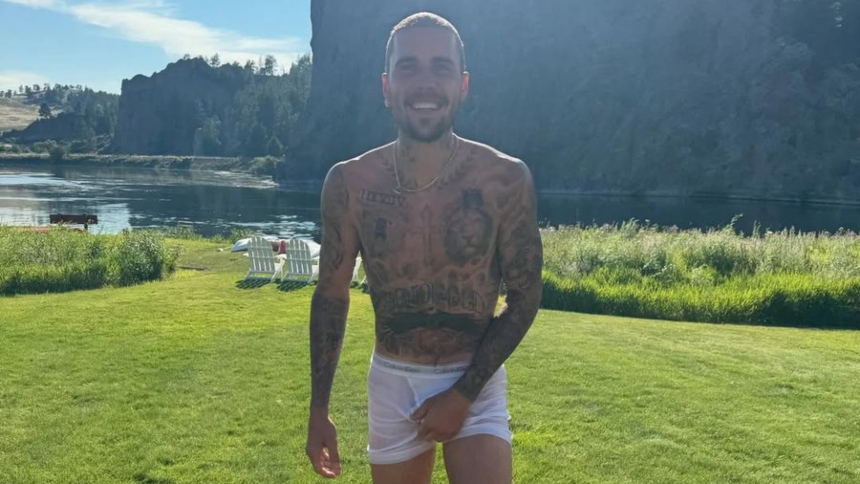 Justin Bieber en ropa interior