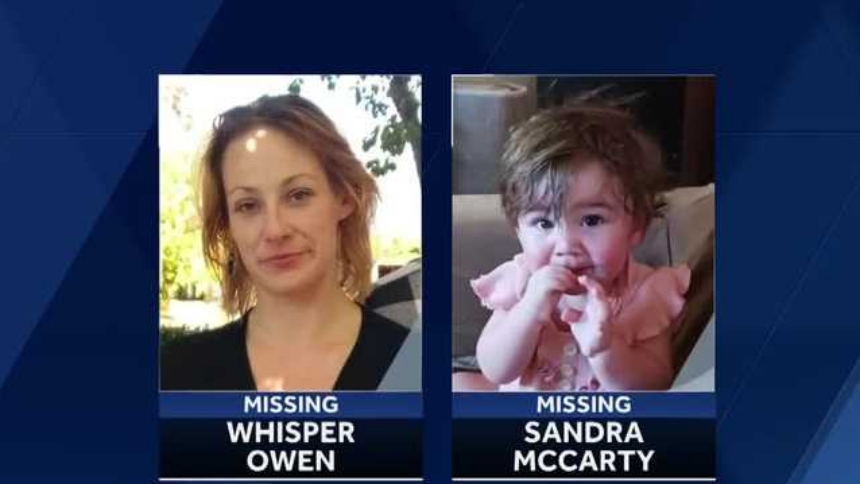 La policía de Fresno, en California (EEUU), continúa la intensa búsqueda de Whisper Owen, de 36 años, y su hija de ocho meses, Sandra McCarty, quienes desaparecieron desde hace casi un mes.  