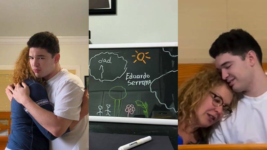 VIDEO: El emotivo momento en que le contaron al hijo autista de Eduardo Serrano sobre la muerte de su padre