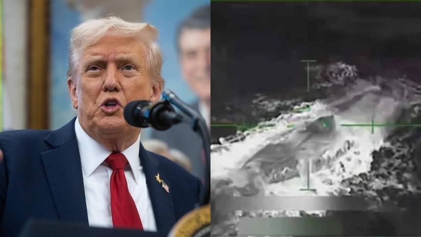 Trump publicó el video del ataque al "submarino" que dejó dos sobrevivientes