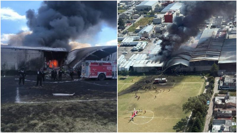 Al menos seis muertos tras la caída de una avioneta en el centro de México