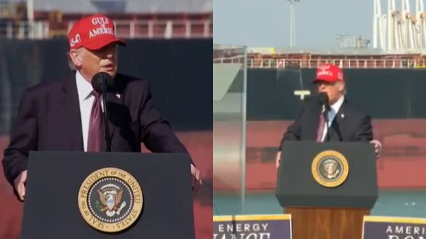 El presidente de Estados Unidos, Donald Trump, viajó este viernes, 27 de febrero, a Corpus Christi, Texas, para encabezar un acto centrado en la economía energética y la expansión de la producción de combustibles fósiles.  