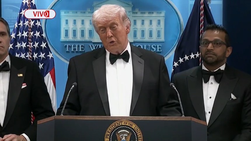 Trump reveló detalles de la evacuación que realizó el Servicio Secreto tras la presencia de un tirador en su cena con corresponsales