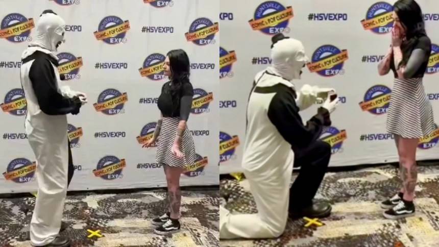 PROPUESTA VIRAL: Actor se disfrazó de uno de sus personajes icónicos para pedirle matrimonio a su novia